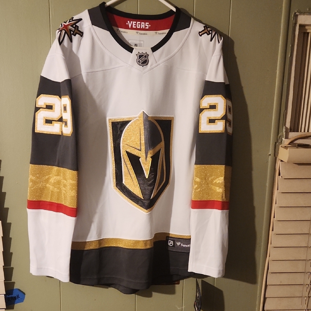 Golden Knights White and Gold Jersey